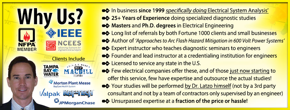 Dr. Curt Latzo - Arc Flash Study Pro